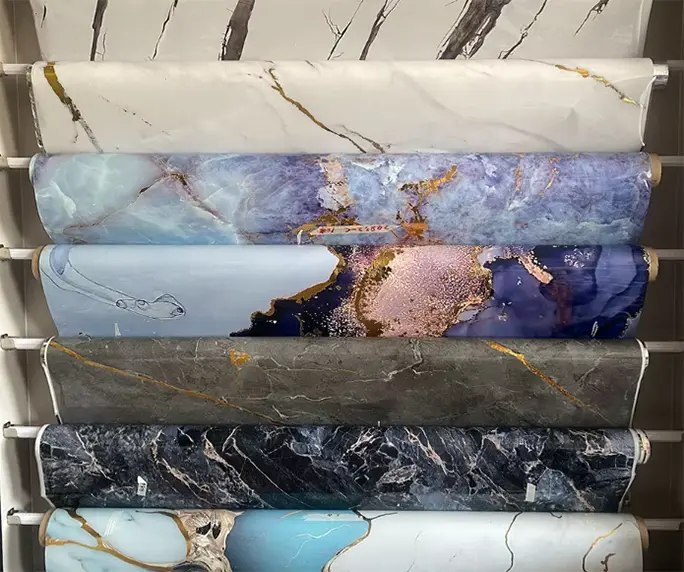 Golden Hot Stamping Marble Heat Transfer Film