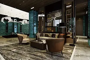 Non samo-adhazivni mramorni PVC / PET filmski roll